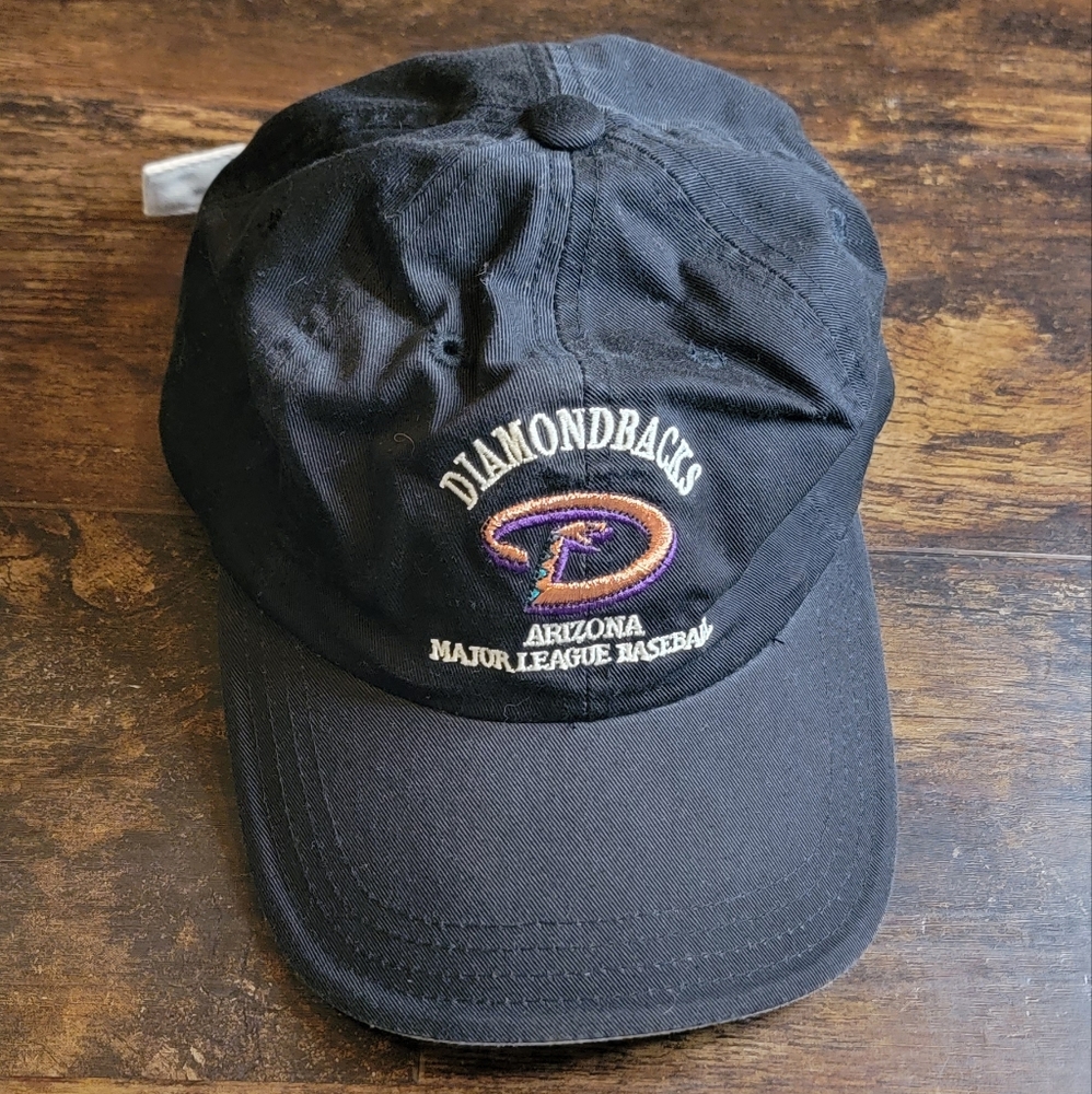 Vintage Arizona Diamondbacks MLB Hat Black, Embroidered Logo Retired Colors